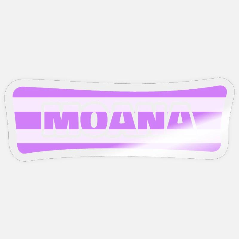 Moana - Sticker Größe S (10 x 10 cm) - Transparent glänzend