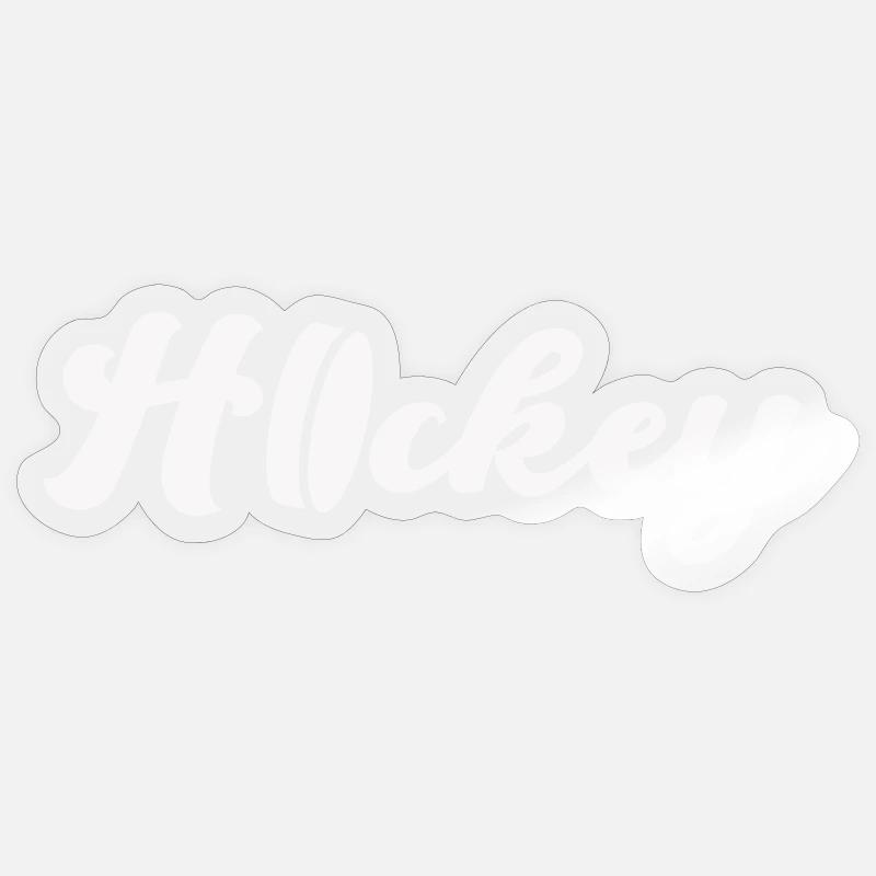 Hockey Script Flow – Eleganter Logo-Look Sticker Größe S (10 x 10 cm)