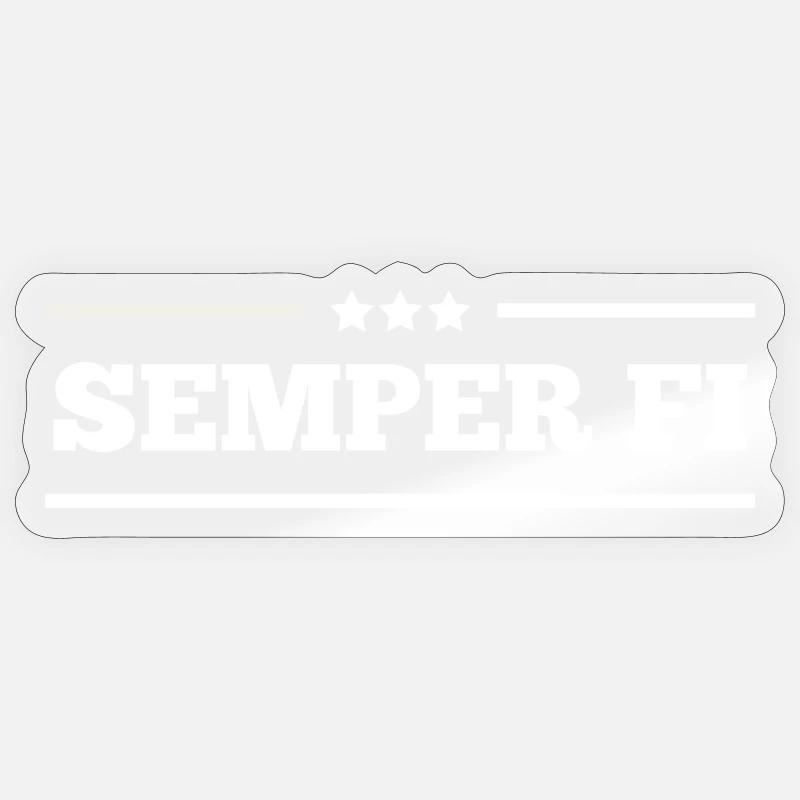 SEMPER FI Sticker Größe S (10 x 10 cm)