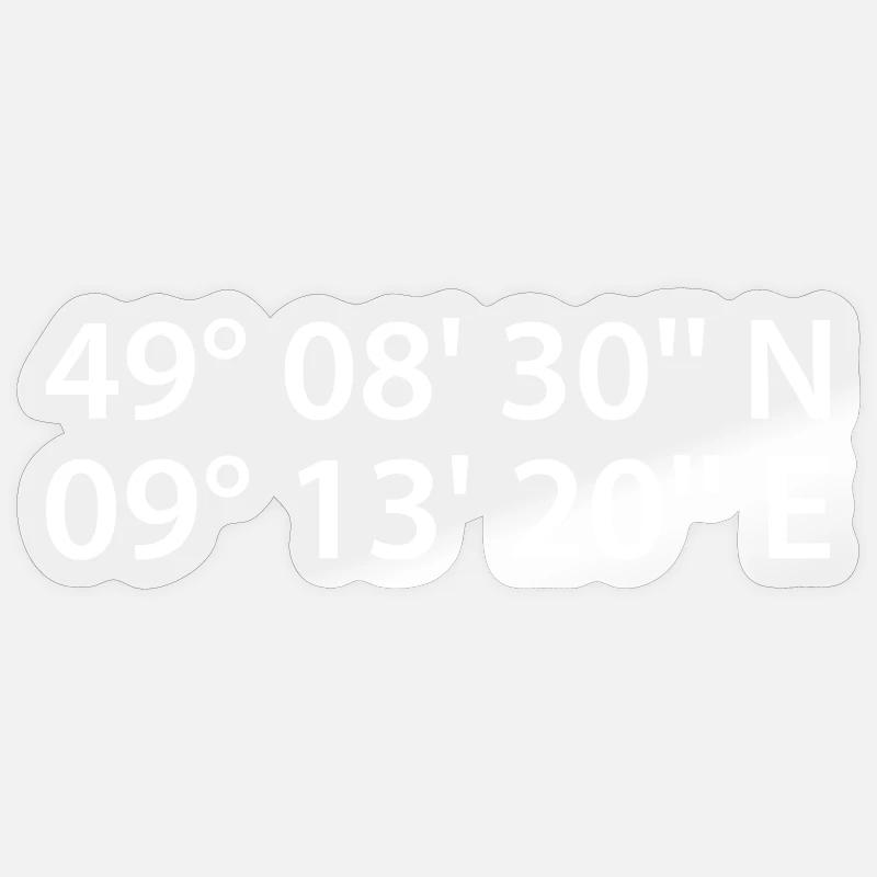 Heilbronn coordinates Sticker size S (10 x 10 cm)