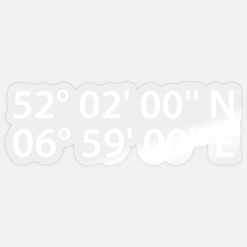 Leverkusen coordinates Sticker size S (10 x 10 cm)