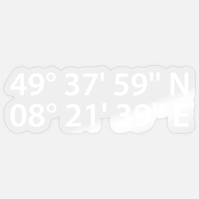 Worms Coordinates Sticker size S (10 x 10 cm)