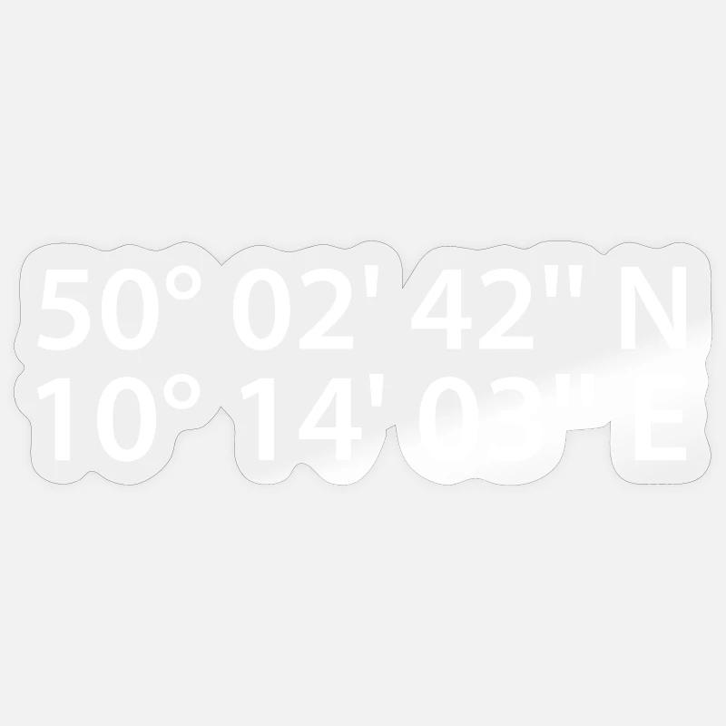 Schweinfurt coordinates Sticker size S (10 x 10 cm)