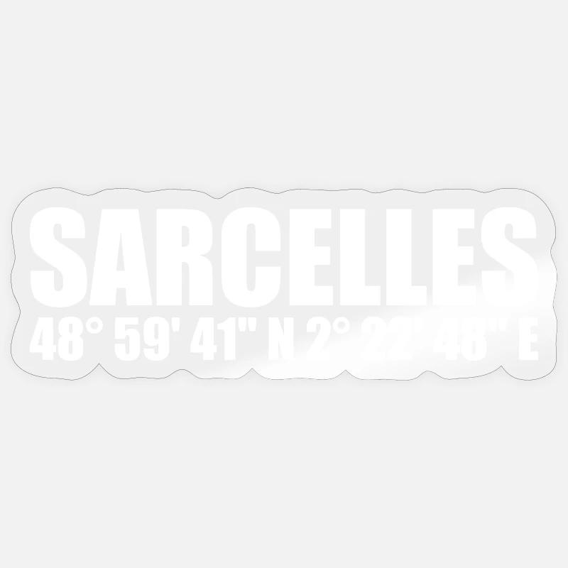 Coordonnées de Sarcelles Sticker taille S (10 x 10 cm)