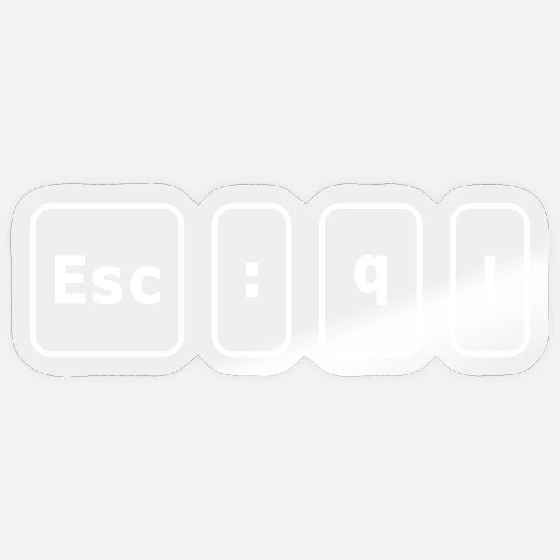 Code d’échappement Vim Sticker taille S (10 x 10 cm)