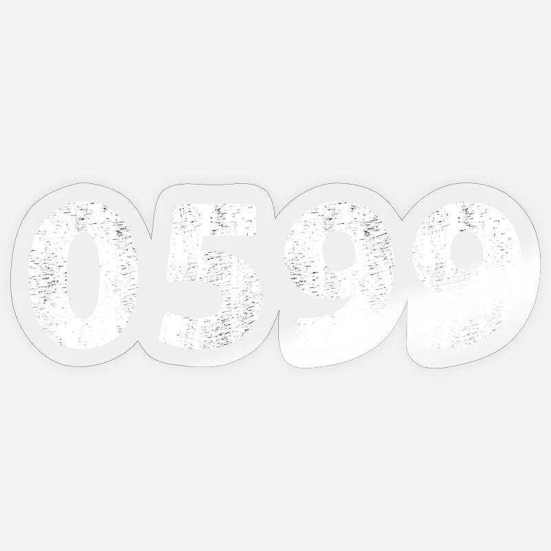 0599 Stadskanaal - Sticker taille S (10 x 10 cm) - brillant transparent