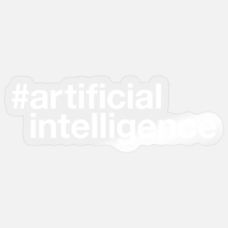 ARTIFICIAL intelligence künstliche Intelligenz Sticker Größe S (10 x 10 cm)