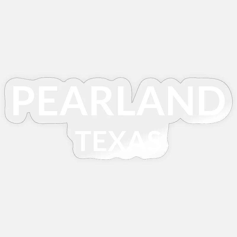 Pearland Texas États-Unis - Sticker taille S (10 x 10 cm) - brillant transparent