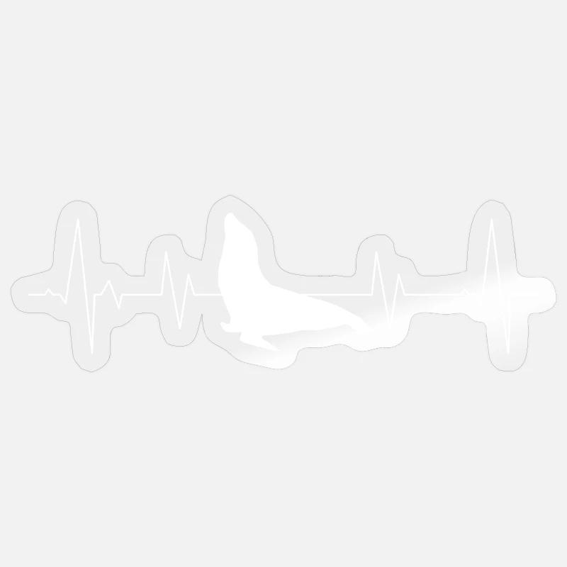 Seal - Sticker size S (10 x 10 cm) - transparent glossy