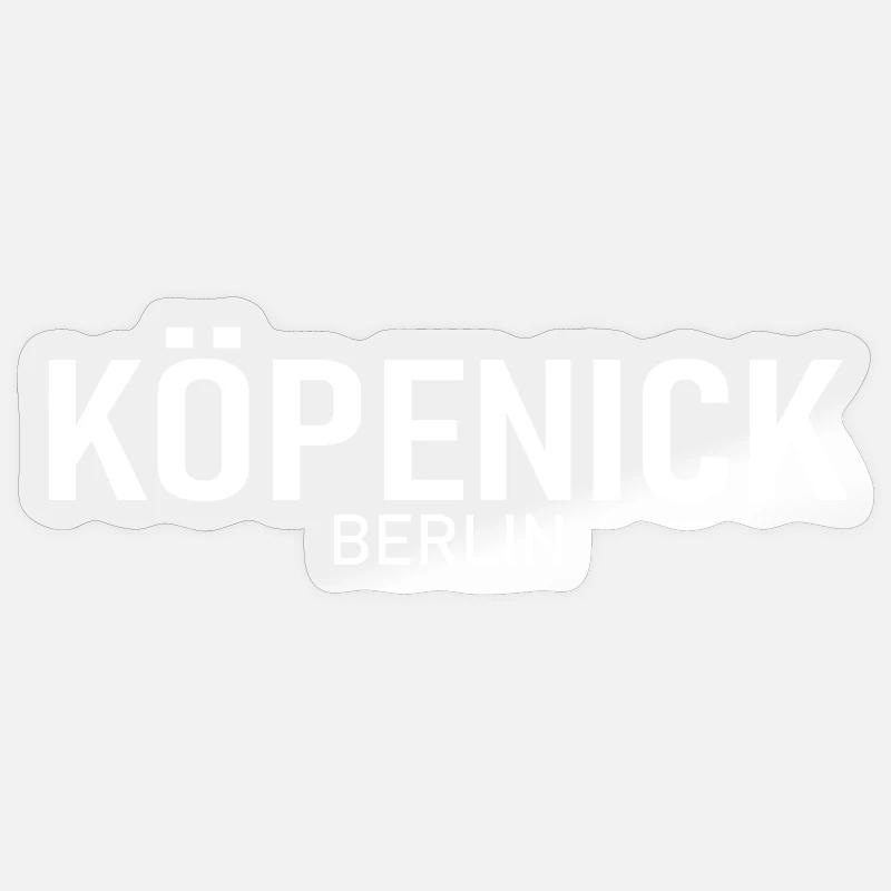 Köpenick - Berlin - District - Allemagne - Sticker taille S (10 x 10 cm) - brillant transparent