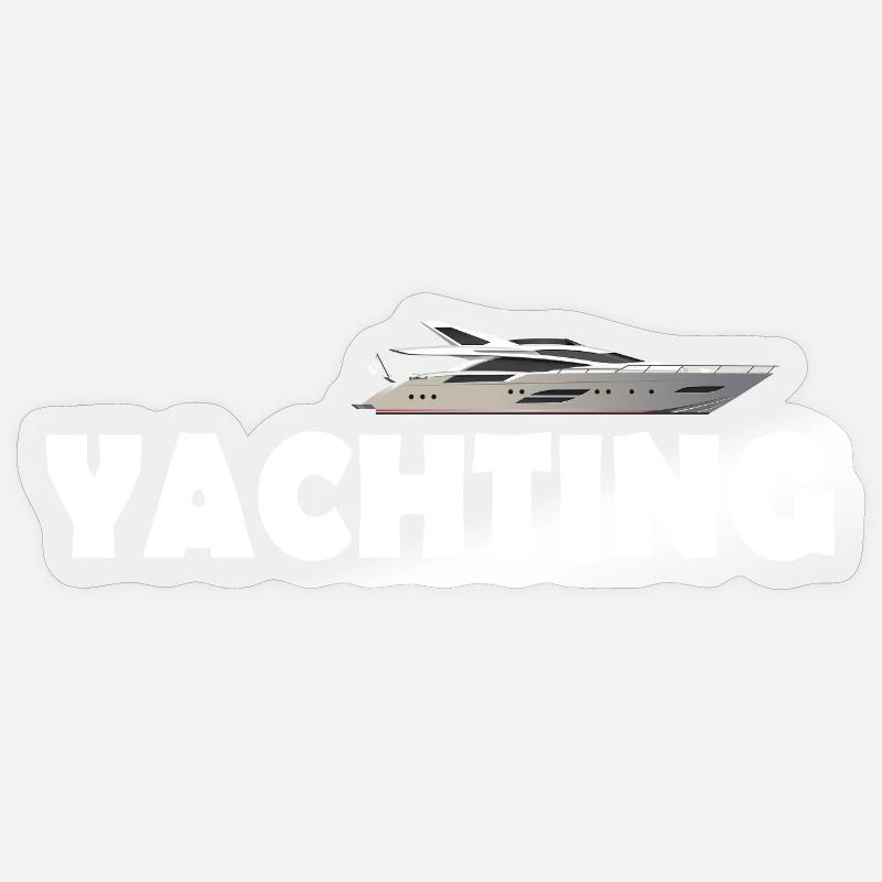 Yachting - Sticker size S (10 x 10 cm) - transparent glossy