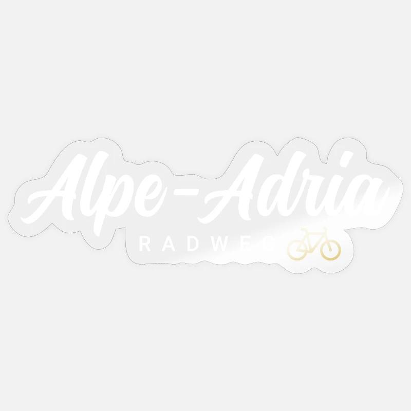 Alpe Adria Cycle Path Sticker size S (10 x 10 cm)