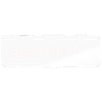 Électricien - Sticker taille S (10 x 10 cm) - brillant transparent - Devant