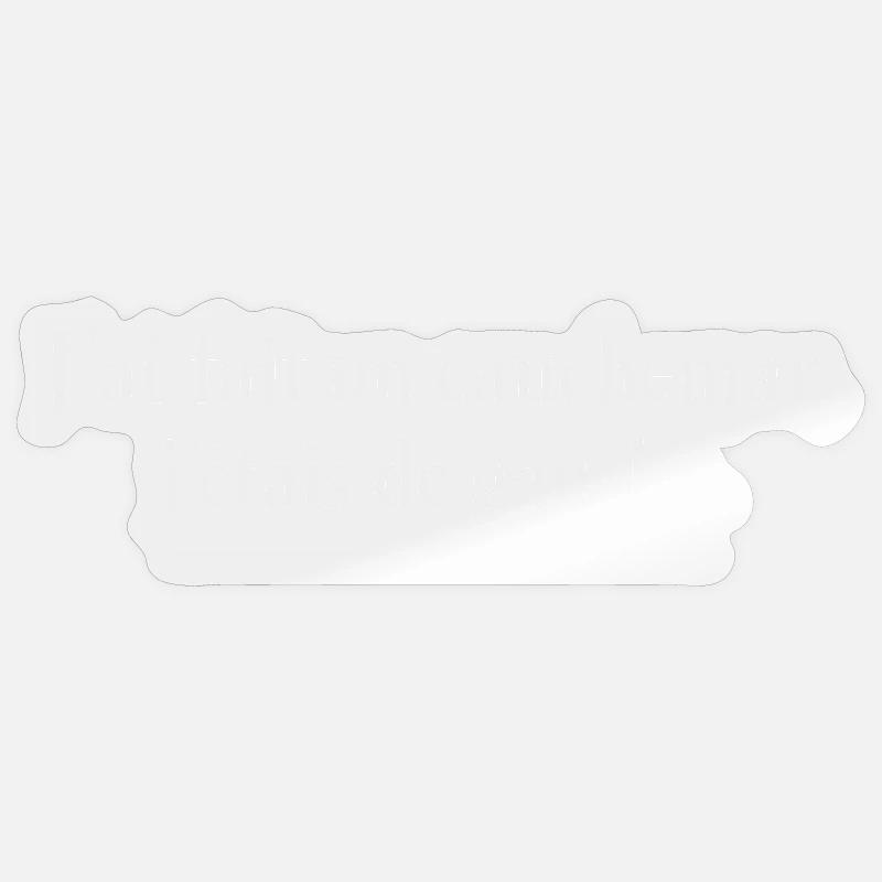 Ich hatte einen Albtraum, ich war links, humorvoll - Sticker Größe S (10 x 10 cm) - Transparent glänzend