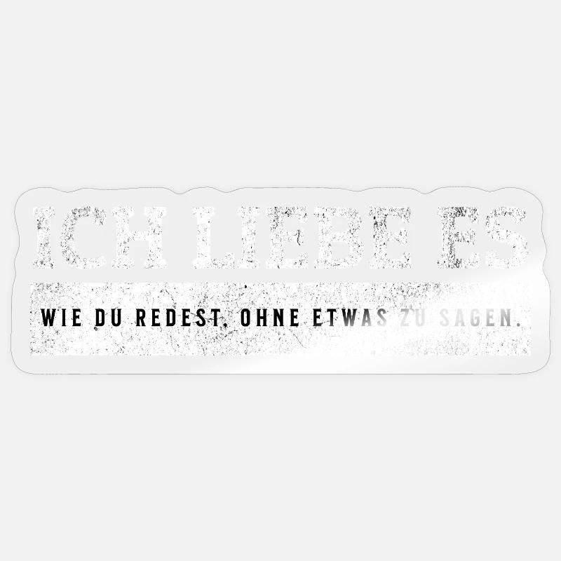 SARCASM - Talking without saying anything Sticker size S (10 x 10 cm)