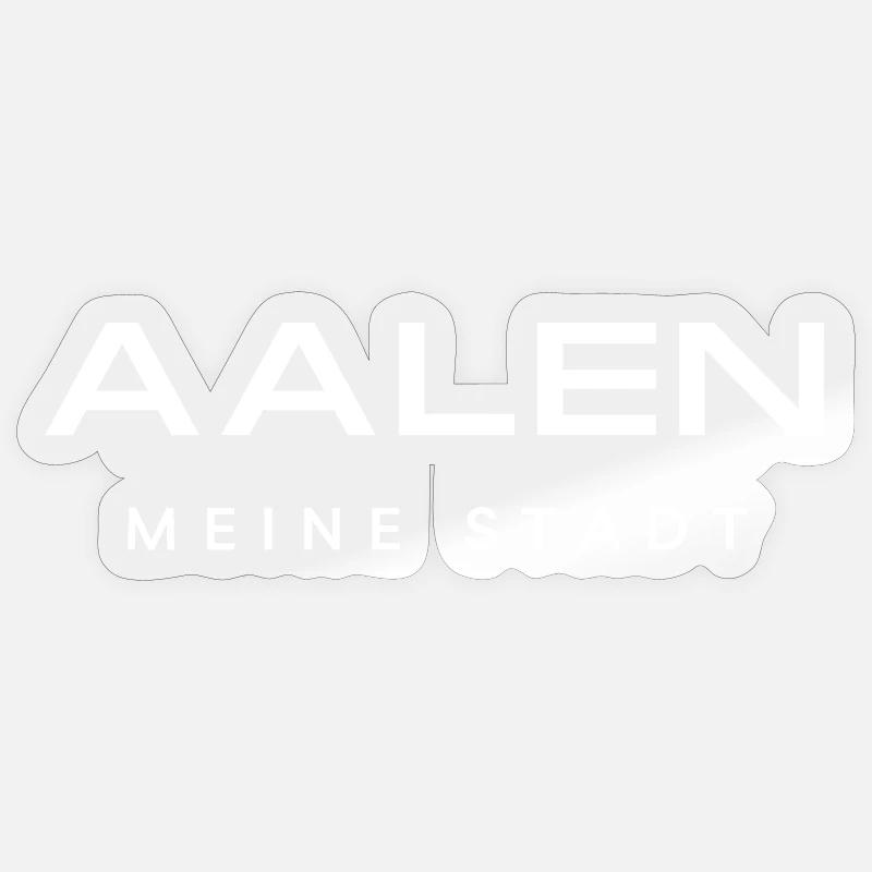 Aalen - Sticker Größe S (10 x 10 cm) - Transparent glänzend