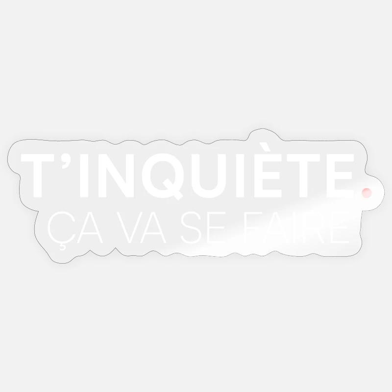 SORGE. ES WIRD ERLEDIGT. | Humor Sticker Größe S (10 x 10 cm)