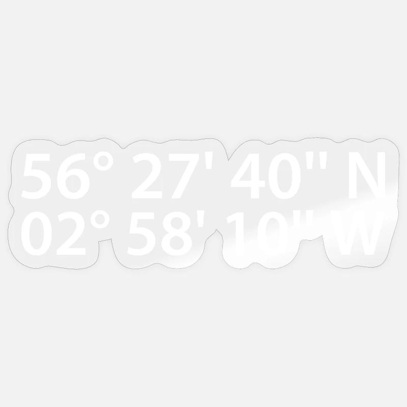 Dundee Coordinates Sticker size S (10 x 10 cm)