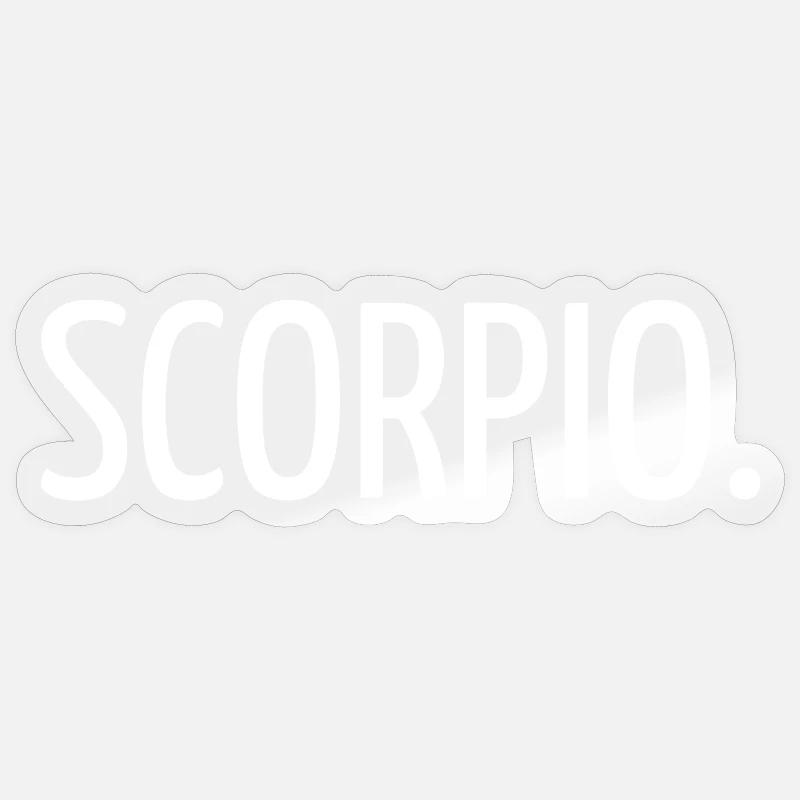 Scorpio - Sticker size S (10 x 10 cm) - transparent glossy