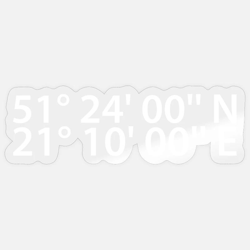 Radome coordinates Sticker size S (10 x 10 cm)