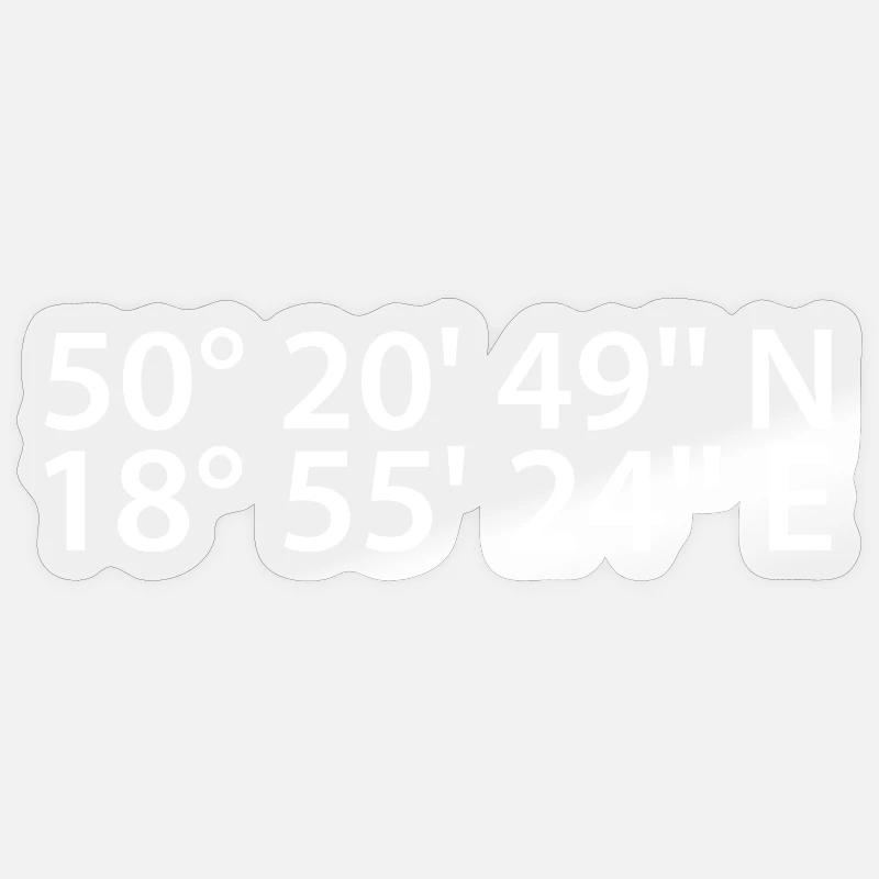 Bytom Coordinates Sticker size S (10 x 10 cm)