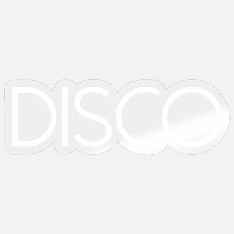 DISCO Tanzen Diskokugel Sticker Größe S (10 x 10 cm)