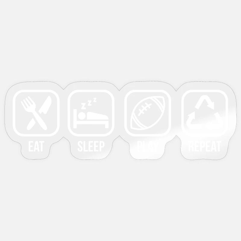 Eat.Repeat Sticker Größe S (10 x 10 cm)