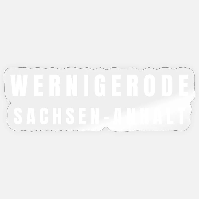 Wernigerode, Saxe-Anhalt - Sticker taille S (10 x 10 cm) - brillant transparent