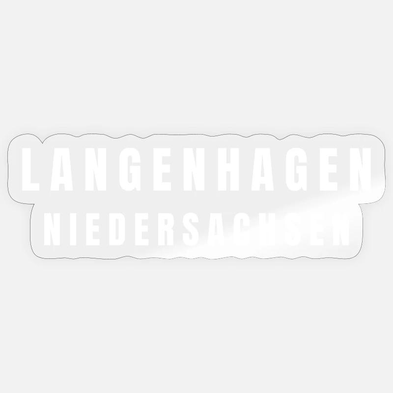 Langenhagen, Basse-Saxe Sticker taille S (10 x 10 cm)