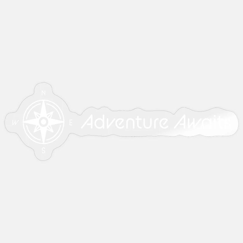 Conception de boussole d’aventure Sticker taille S (10 x 10 cm)