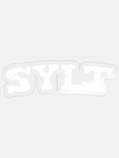 Sylt - Nordsee - Deutschland - Westerland - Sticker Größe S (10 x 10 cm) - Transparent glänzend