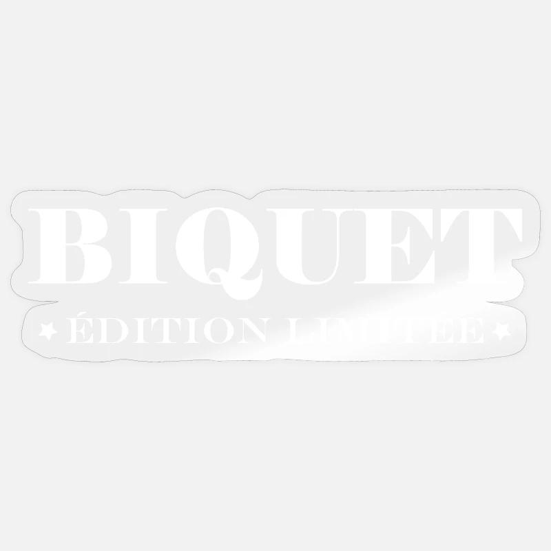 Biquet - Sticker size S (10 x 10 cm) - transparent glossy