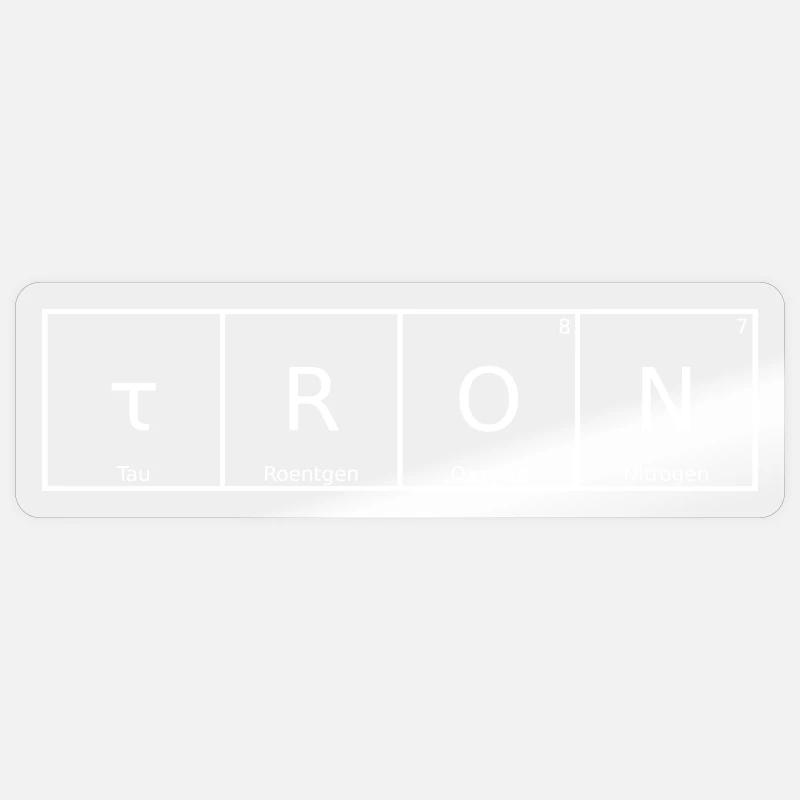 Tron Name First Name Chemistry Periodic Table Elements Sticker size S (10 x 10 cm)