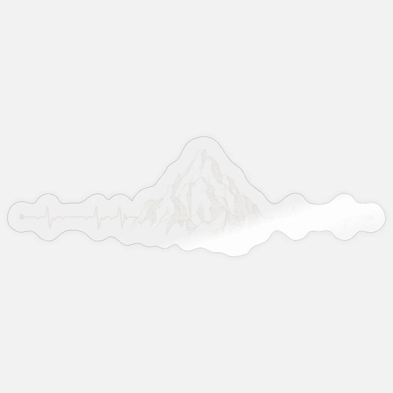 Pulse Peak Mountain Sticker size S (10 x 10 cm)