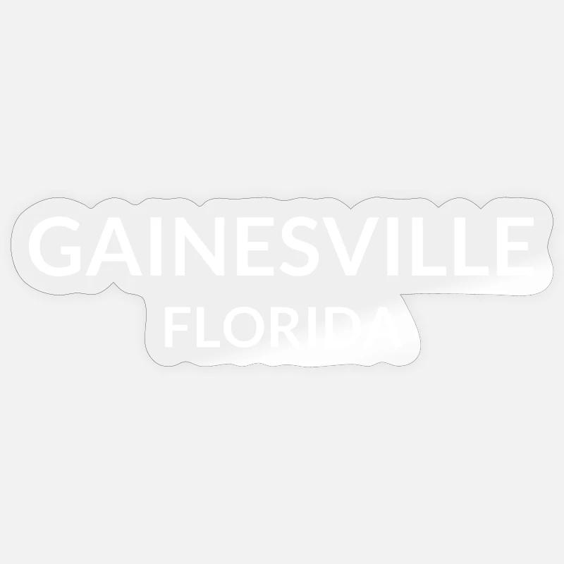 Gainesville, Florida, USA - Sticker size S (10 x 10 cm) - transparent glossy