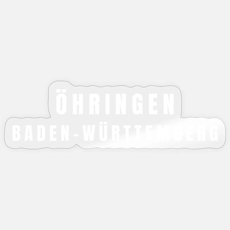 Öhringen, Bade-Wurtemberg - Sticker taille S (10 x 10 cm) - brillant transparent