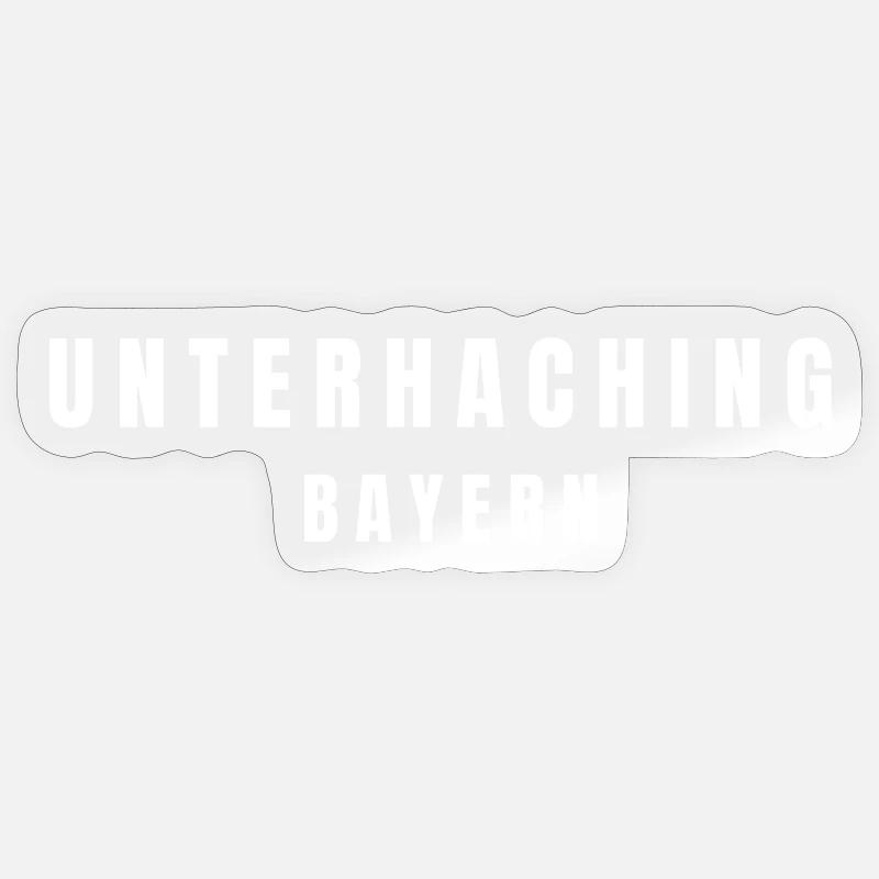 Unterhaching Bavaria - Sticker size S (10 x 10 cm) - transparent glossy
