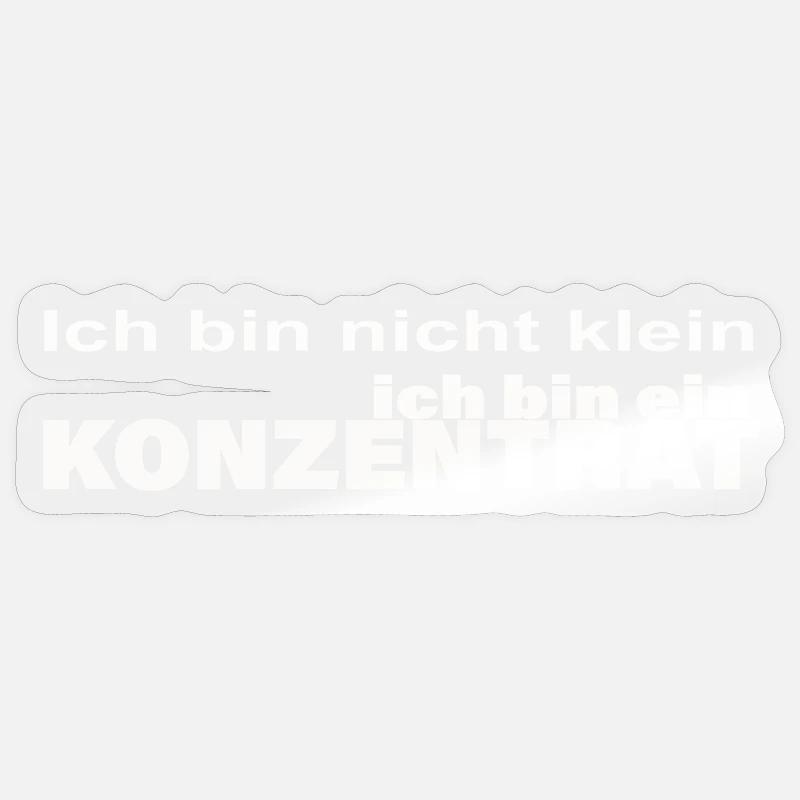 Concentrate - Sticker size S (10 x 10 cm) - transparent glossy
