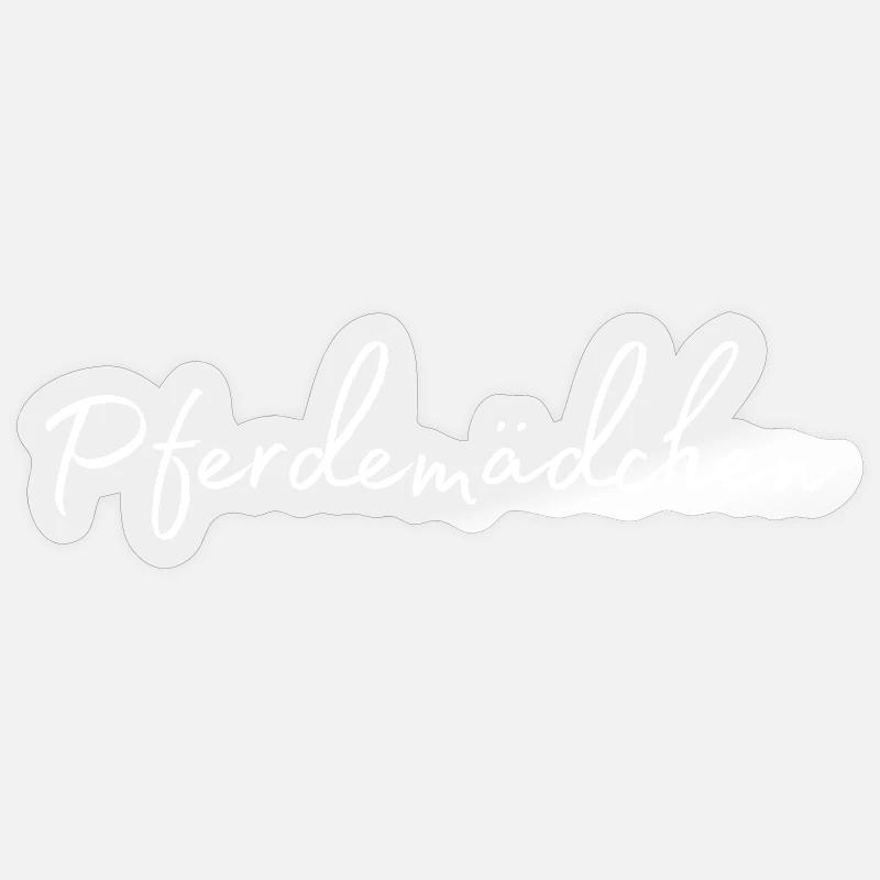 Pferdemädchen Sticker Größe S (10 x 10 cm)