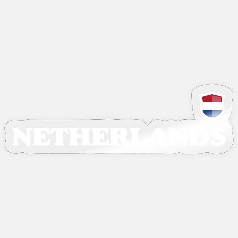 Netherlands - Sticker size S (10 x 10 cm) - transparent glossy