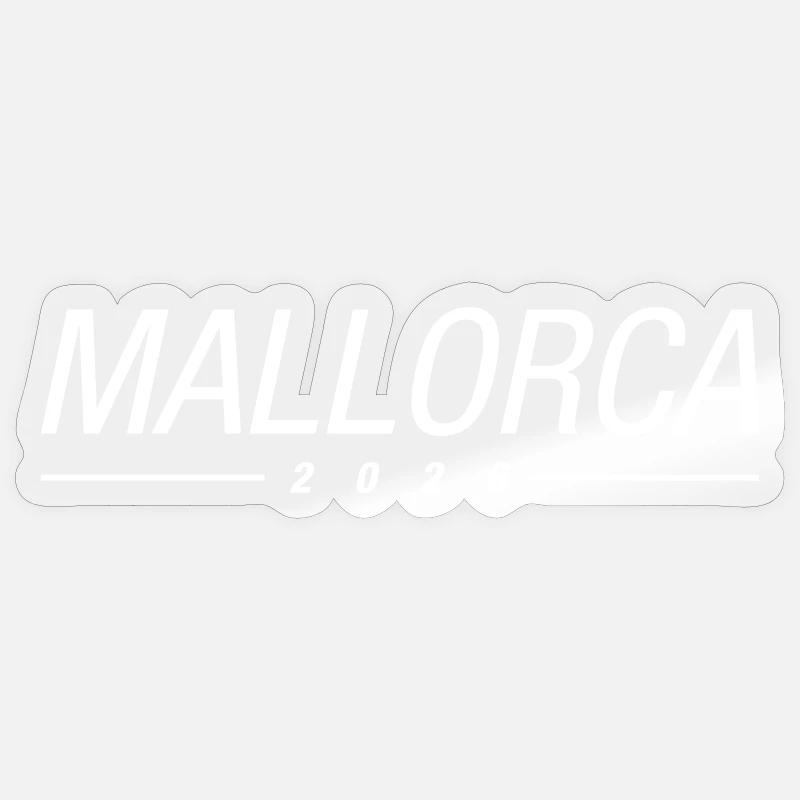 Majorque 2026 - Sticker taille S (10 x 10 cm) - brillant transparent