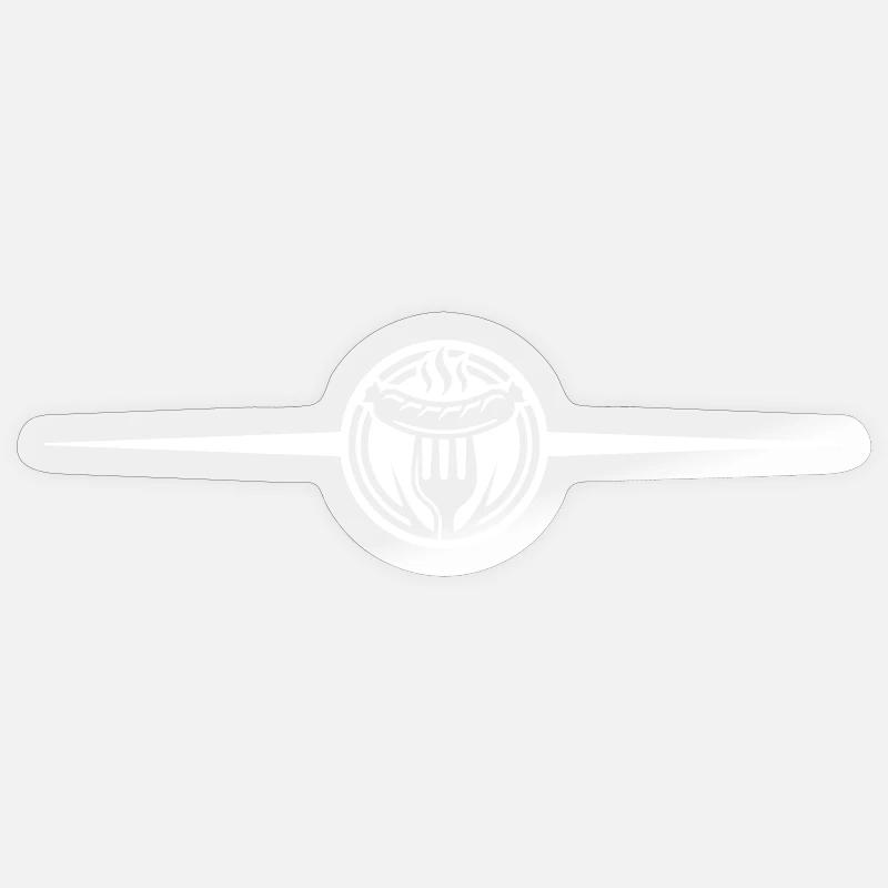 Sausage Bratwurst Icon - Sticker size S (10 x 10 cm) - transparent glossy