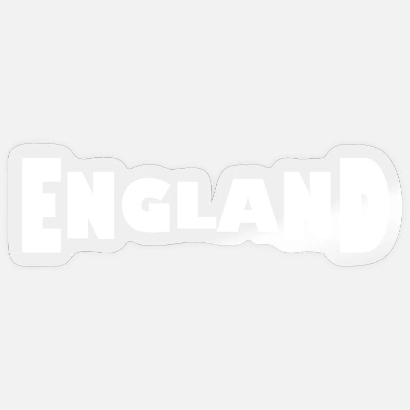 England - Sticker size S (10 x 10 cm) - transparent glossy