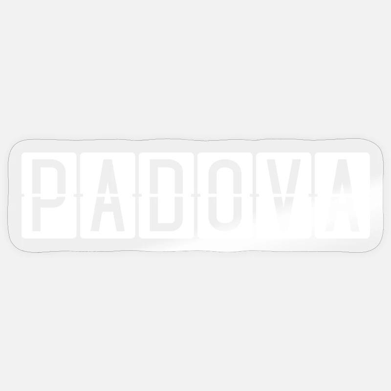 Panneau de l’aéroport de Padoue Sticker taille S (10 x 10 cm)