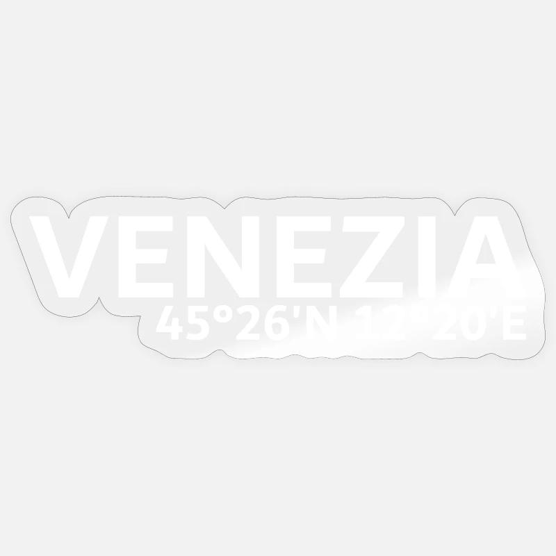 Venezia coordinates Sticker size S (10 x 10 cm)