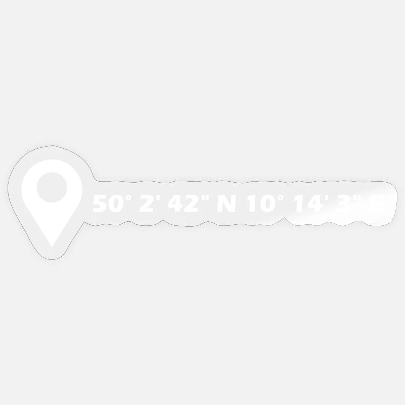 Schweinfurt coordinates Sticker size S (10 x 10 cm)