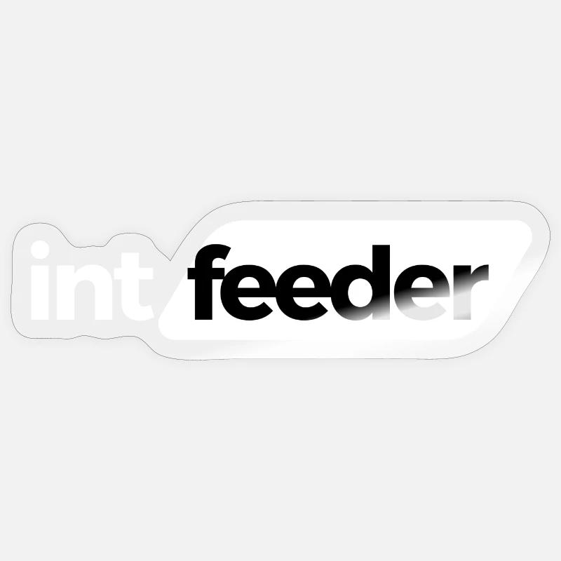 Chargeur int - Sticker taille S (10 x 10 cm) - brillant transparent