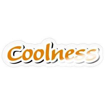 coolness claim Vectorgraphic - Sticker size S (10 x 10 cm) - transparent glossy - Front