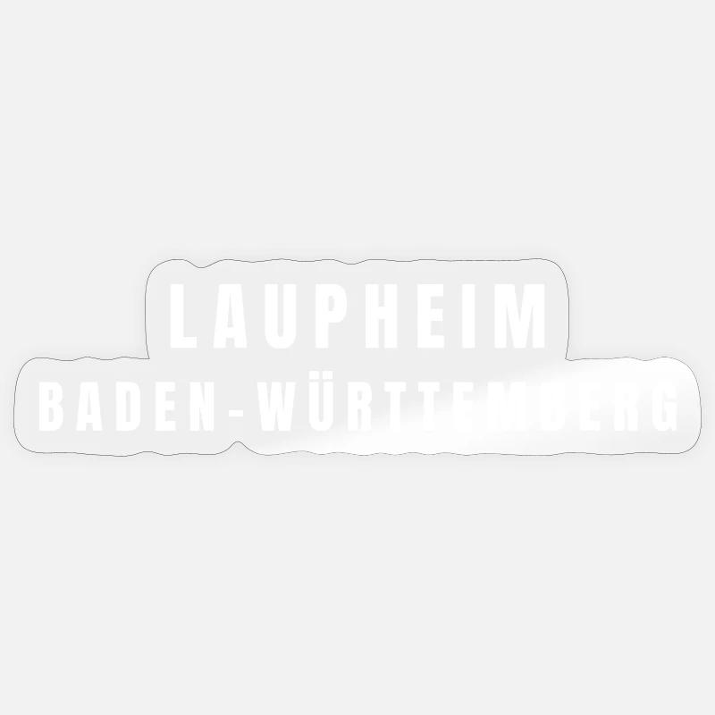 Laupheim, Bade-Wurtemberg - Sticker taille S (10 x 10 cm) - brillant transparent