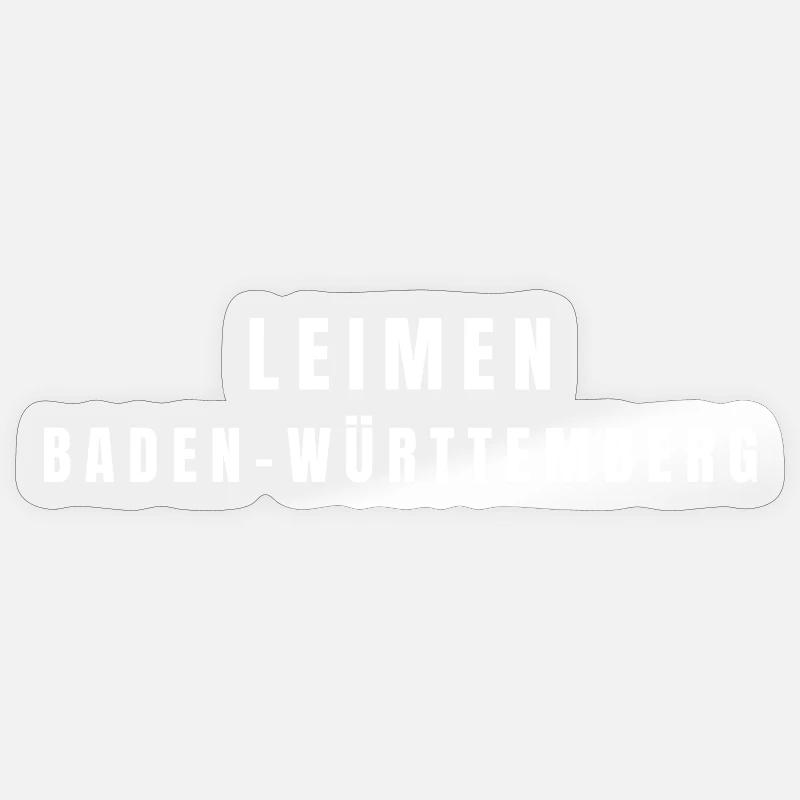 Leimen, Bade-Wurtemberg - Sticker taille S (10 x 10 cm) - brillant transparent